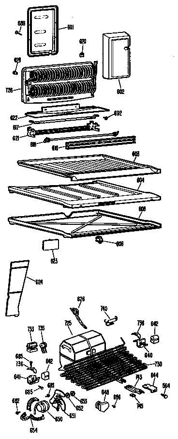 GE TBF17ZBMR unit diagram