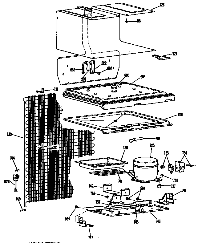GE TB13SGEL unit diagram