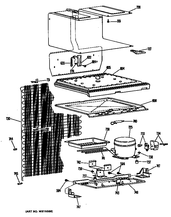 GE TB15SGEL unit diagram