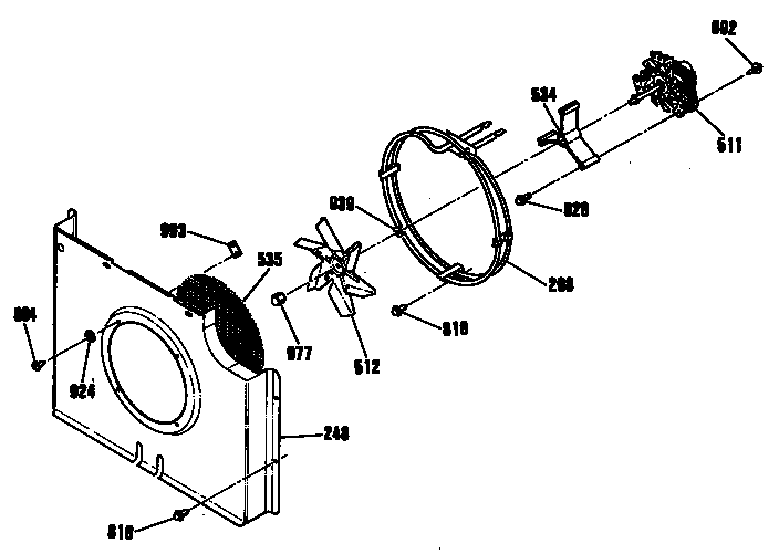 GE ZEK757WP5WG fan diagram