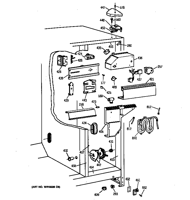 Kenmore 36358262894 fresh food section diagram