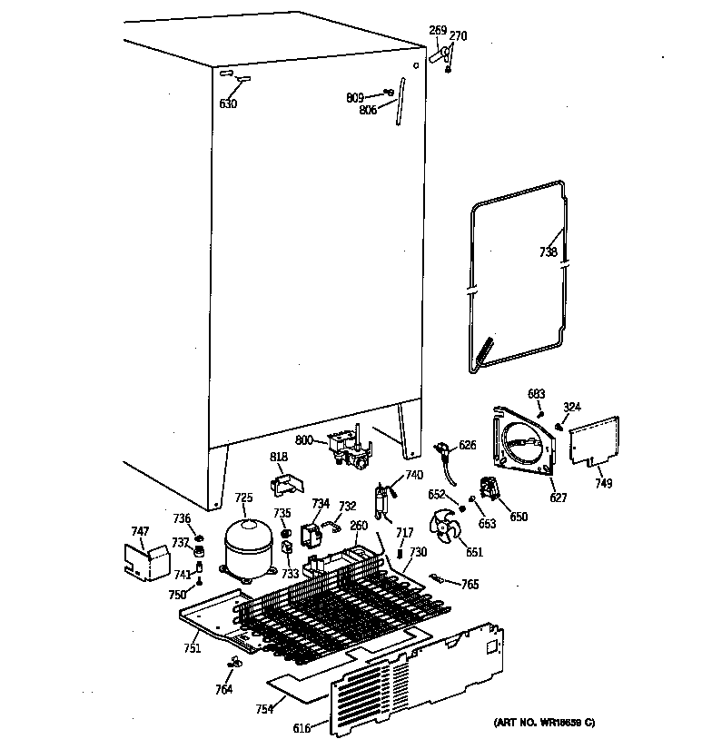 Kenmore 36358262894 unit parts diagram
