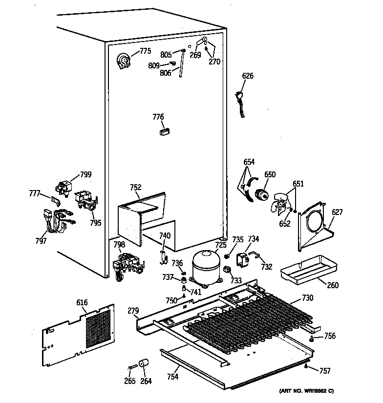 Kenmore 36358895894 unit parts diagram