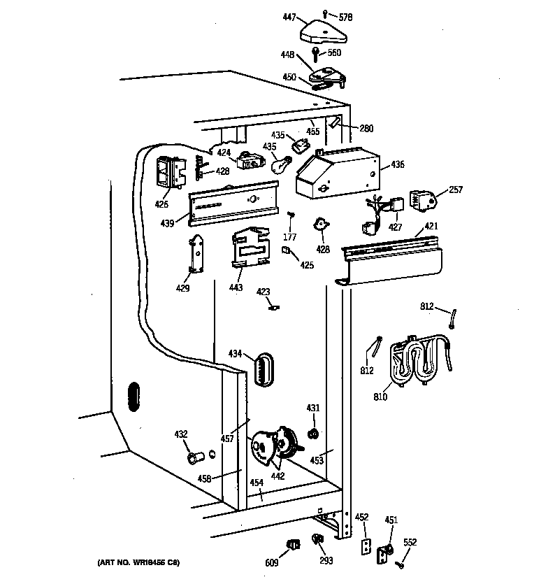 Kenmore 36358067894 fresh food section diagram