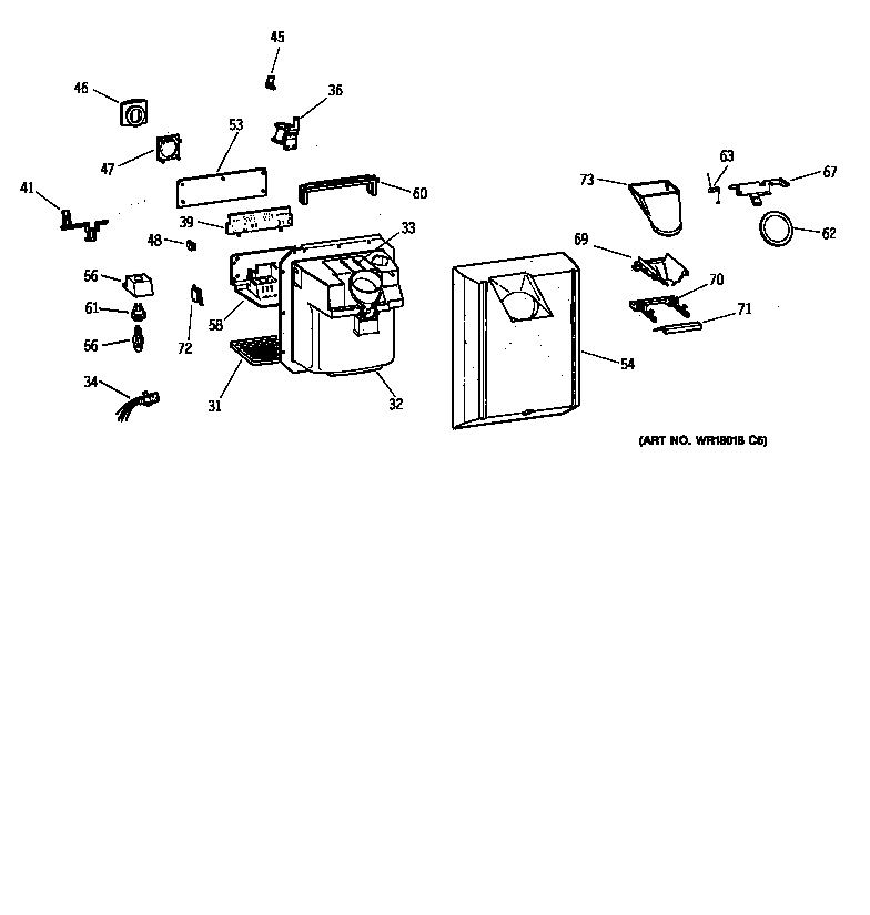 Kenmore 36358075894 dispenser diagram