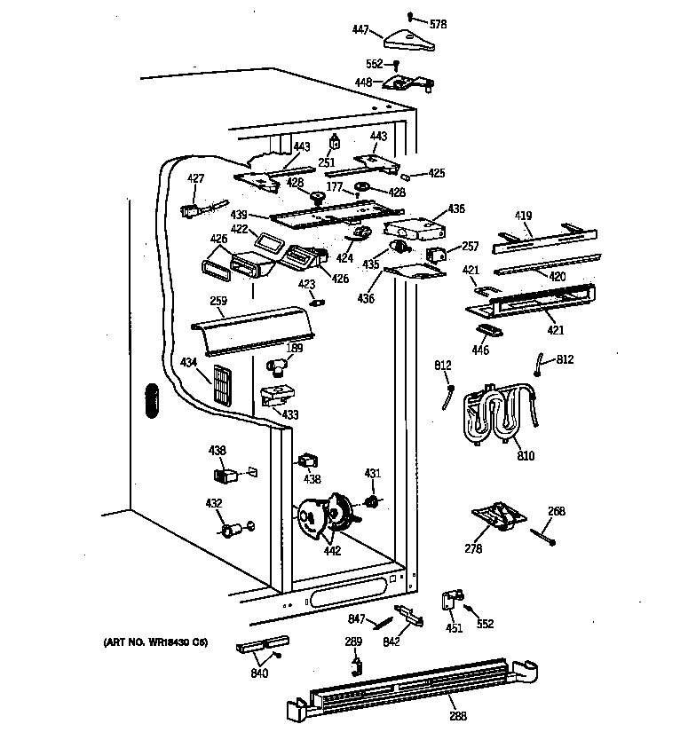 Kenmore 36358477891 fresh food section diagram