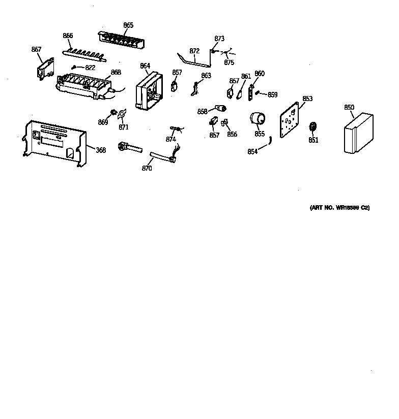 GE MSK28DHBCWW icemaker wr30x0331 diagram