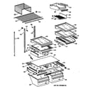 GE TBT25PABTRWW shelf parts diagram