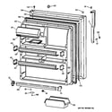 GE TBX24JIBRRAA fresh food door diagram
