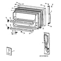 GE TBT24JABTRWW freezer door diagram