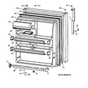GE TBT24JABTRWW fresh food door diagram