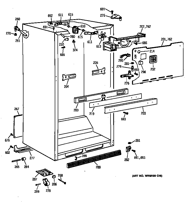 Hotpoint CTX21EAXJRWH cabinet parts diagram