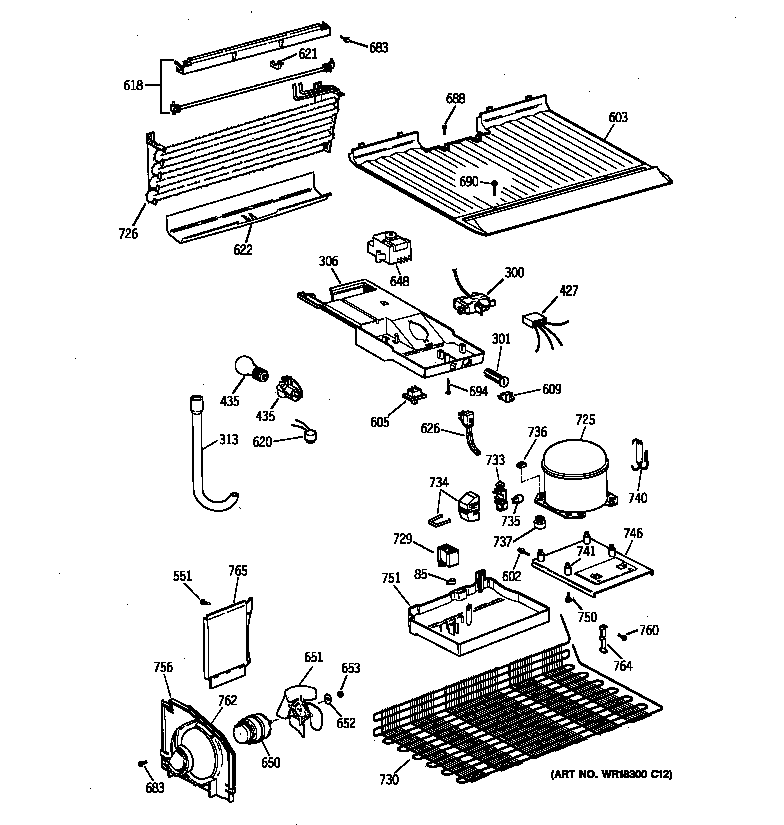 Hotpoint CTT16CYZBRAD unit parts diagram