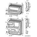 Hotpoint CTT18EAZDRWH doors diagram