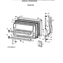Hotpoint CTG24GAXERWW freezer door diagram