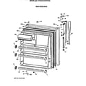 Hotpoint CTG24GAXERWW fresh food door diagram