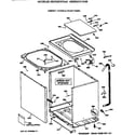 Hotpoint VBXR2070T2AB cabinet, cover & front panel diagram