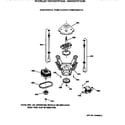 Hotpoint VBXR2070T2AB suspension, pump & drive components diagram
