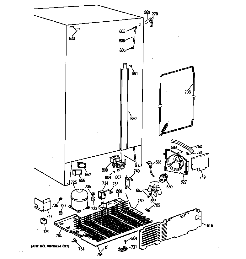 Hotpoint CST25GRYAWW unit parts diagram