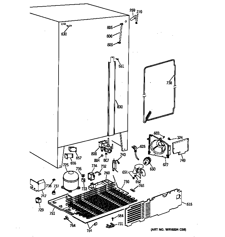 Hotpoint CST25GRZAWW unit parts diagram