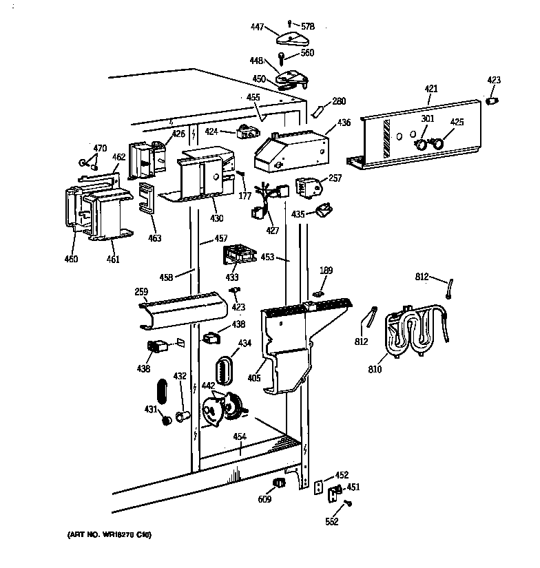 Hotpoint CSK27DHZAAA fresh food section diagram