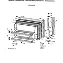 Hotpoint CTX24GAXCRWW freezer door diagram