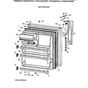Hotpoint CTX24GAXCRWW fresh food door diagram