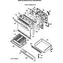 Hotpoint RGB745SEV2WH door & drawer parts diagram