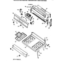 Hotpoint RGB744GET2WH cooktop diagram