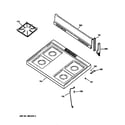 Hotpoint RGB508ET4AD cooktop diagram
