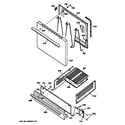 Hotpoint RGB508ET4AD door & drawer parts diagram