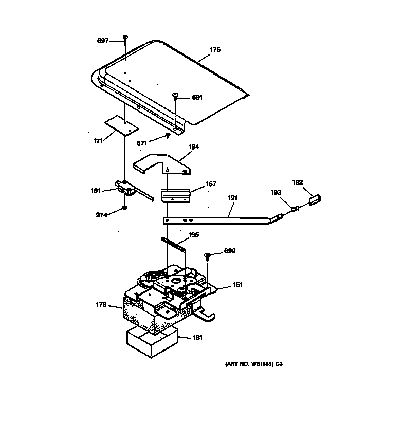 Hotpoint RB754Y1WH lock diagram