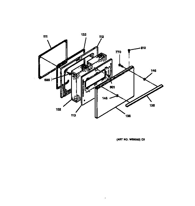Hotpoint RB754PY1WH door diagram