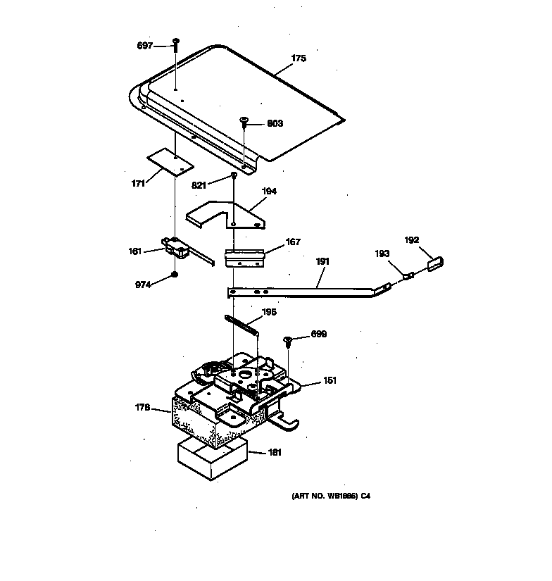 Hotpoint RB754PY1WH door lock diagram
