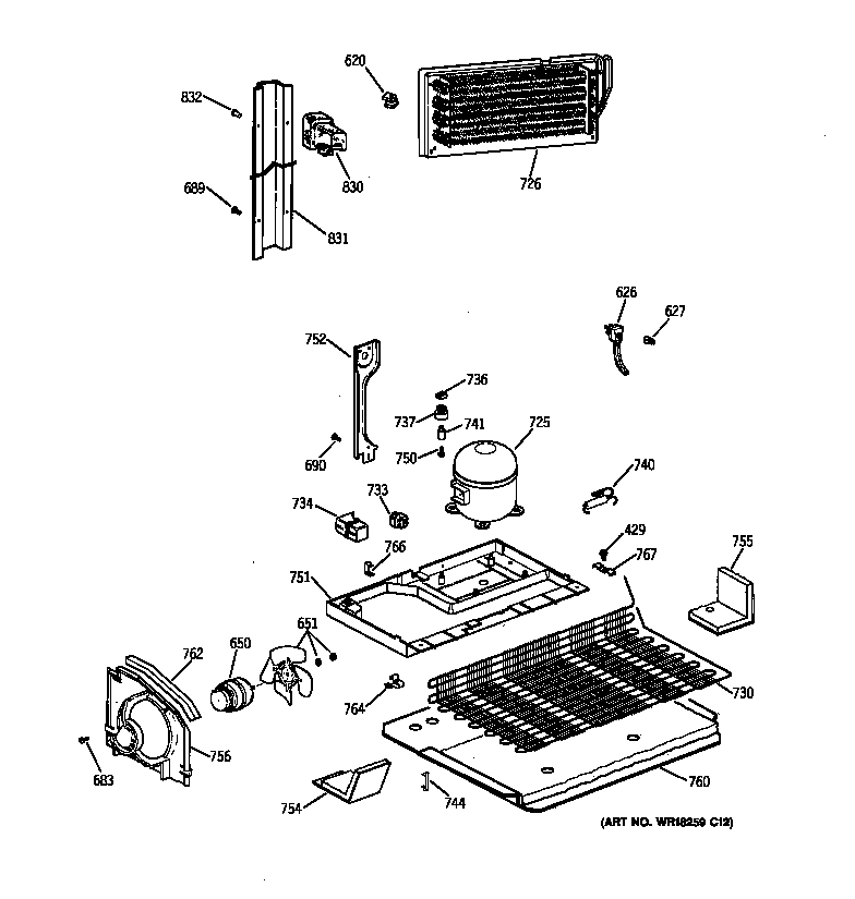 GE MTG18EAXMRWH unit parts diagram