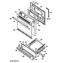 GE LGB126GEV3AD door & drawer parts diagram