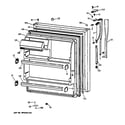 GE MTX18EAXRRAD fresh food door diagram