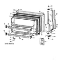 GE MTK24GAXHRAA freezer door diagram