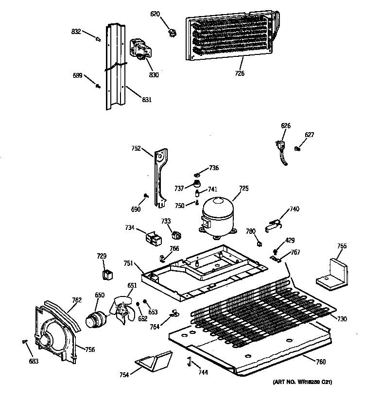 GE MTK24GAXHRAA unit parts diagram