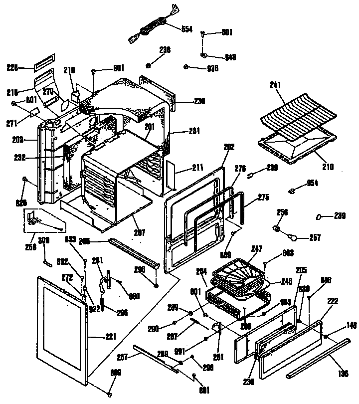 GE L2B235GEL1 oven diagram