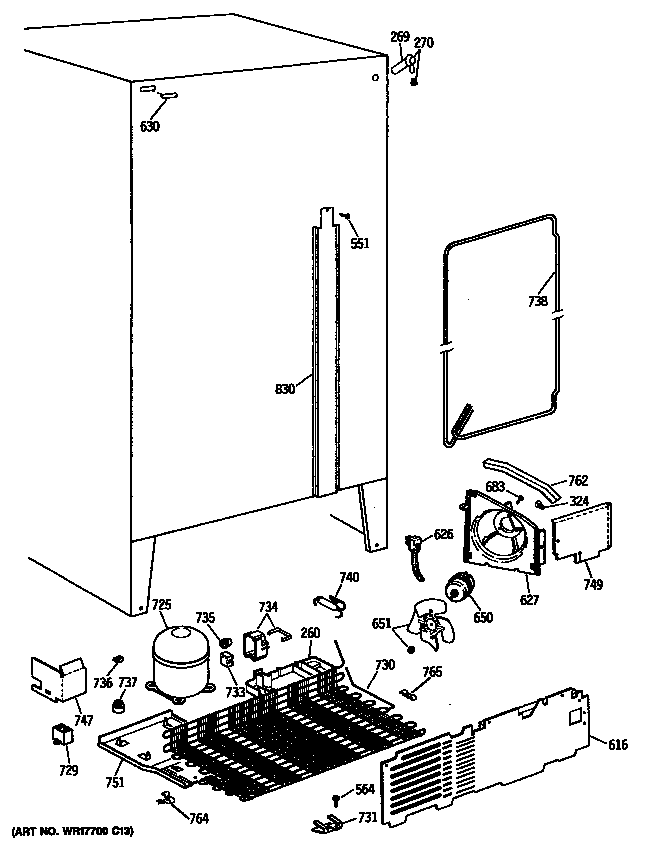 GE MSX22GASMAD unit diagram
