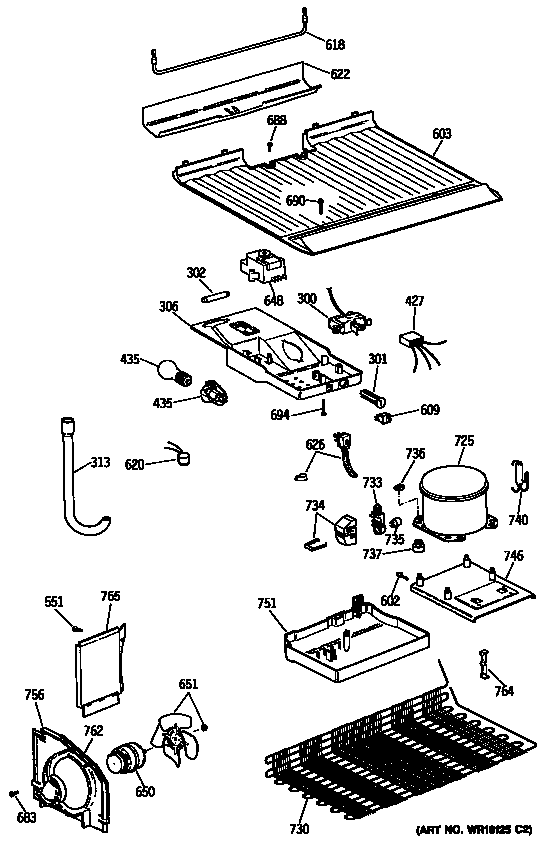 GE MTE14EASJRWH unit diagram