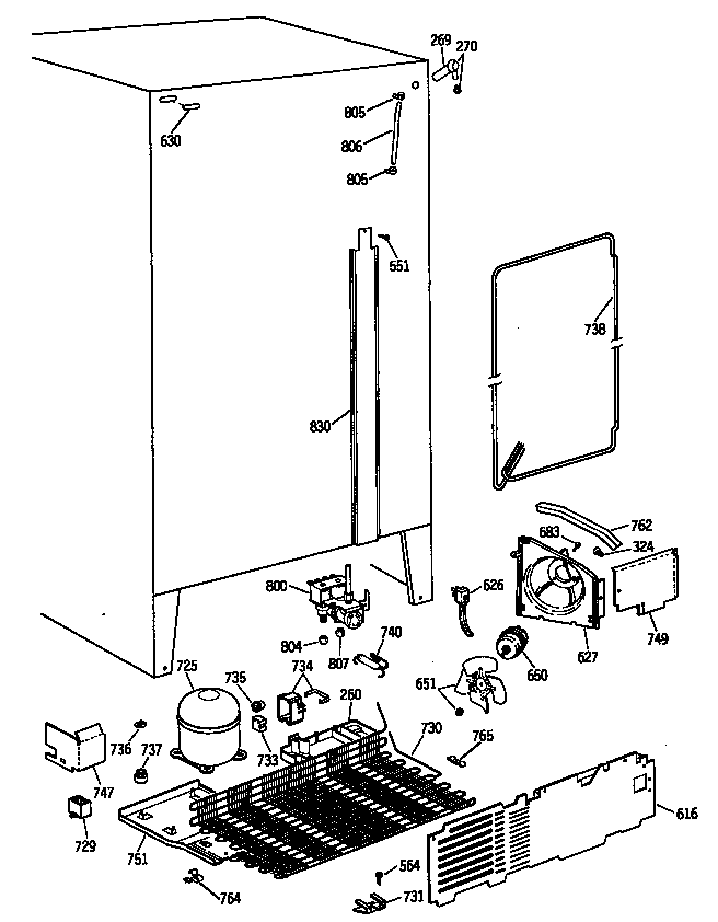 GE MSH24GRTAAA unit diagram