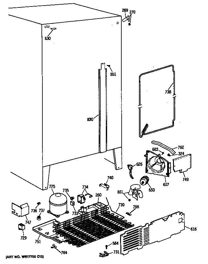 GE MRSC20BASMAD unit diagram