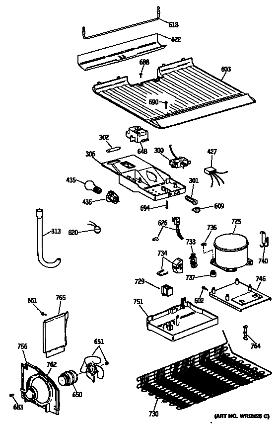 GE MTH16CYSKRWH unit diagram