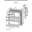 GE MTX21BAXERAD fresh food door diagram