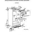 GE MTX21BAXERAD cabinet parts diagram