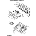 GE LGB346SEV1WH cooktop diagram