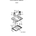 GE LEB326GT3WH cooktops diagram