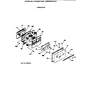 GE LEB326GT3WH oven door diagram